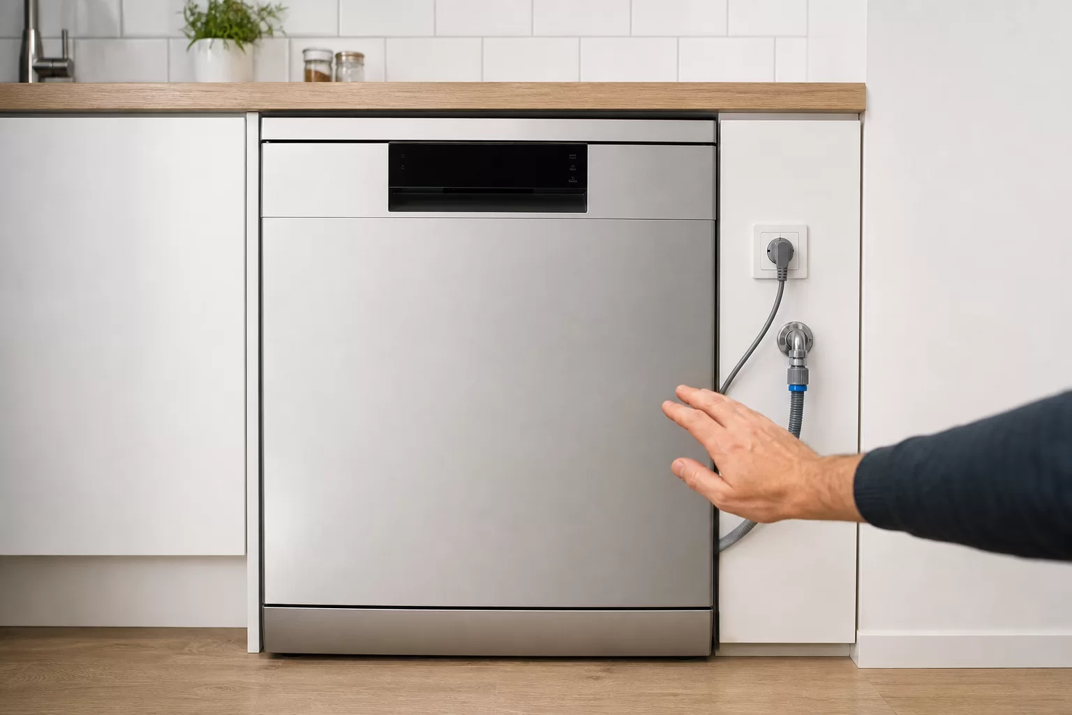 Çalışmayan bulaşık makinesinde kapalı ekran ve güvenli arıza kontrolü